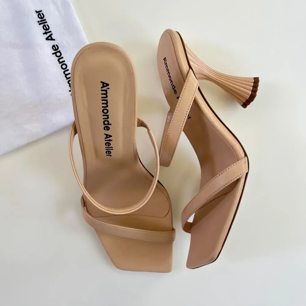 A'mmonde Atelier Andrea 100 Sandals in Nude‎